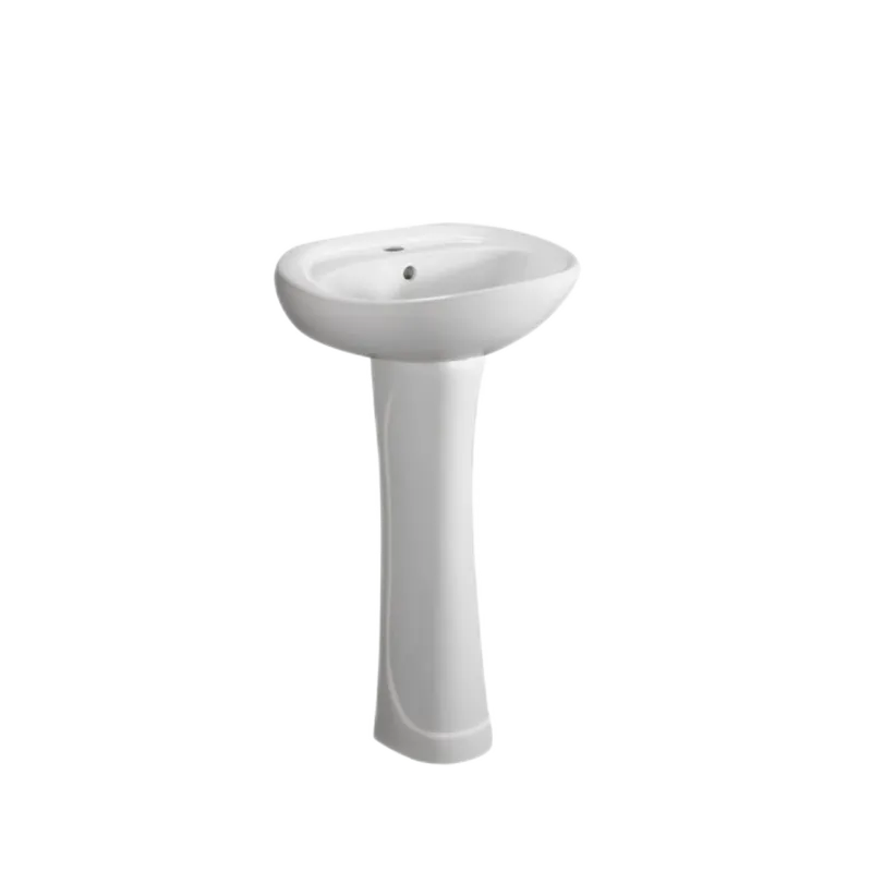 Bathroom Pedestal Sink (Model T125004) — Bathroom Sinks — OTOL Sanitary Ware