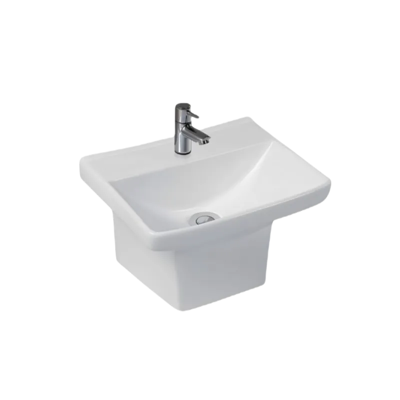Wall Mounted Ceramic Sink Bowl (Model T124008) — Bathroom Sinks — OTOL Sanitary Ware