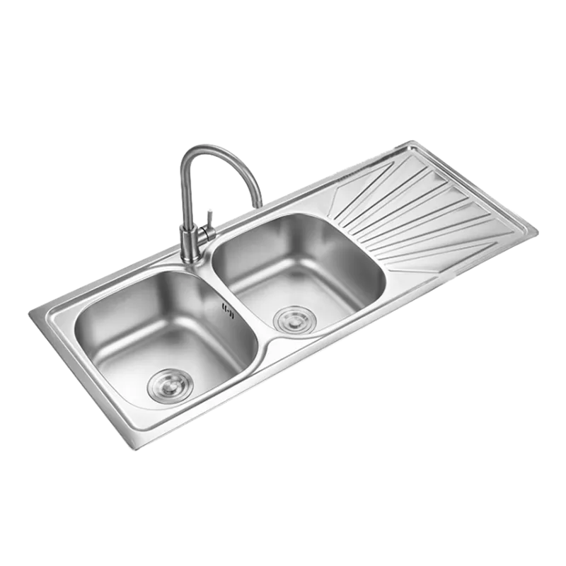 Double Bowl Kitchen Sink (Model T811006) — Kitchen Sinks — OTOL Sanitary Ware