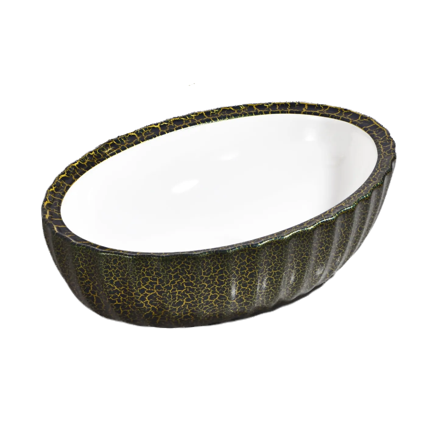 Oval Porcelain Hand Wash Basin (Model T128016) — Bathroom Sinks — OTOL Sanitary Ware
