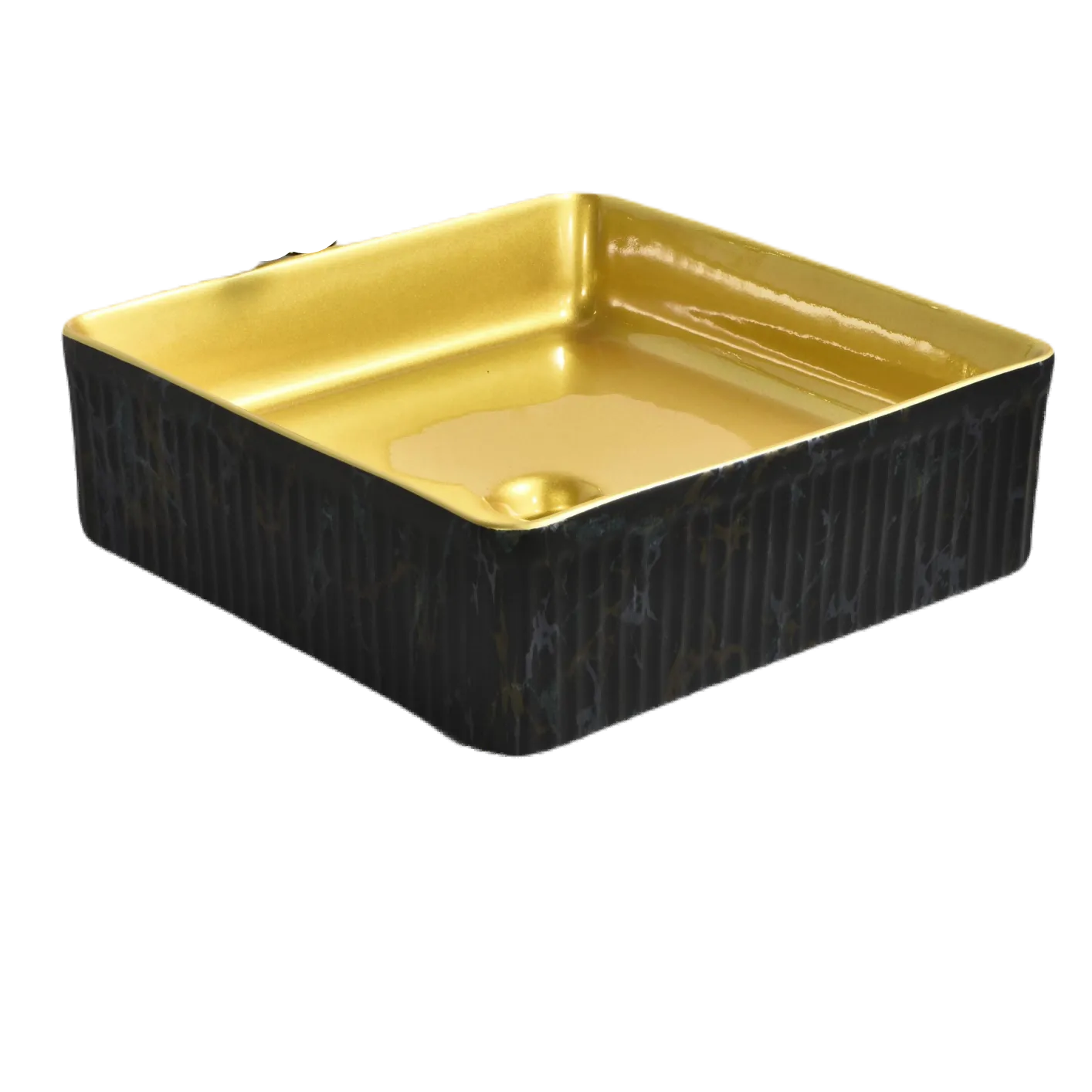 Square Porcelain Hand Wash Basin (Model T128039) — Bathroom Sinks — OTOL Sanitary Ware
