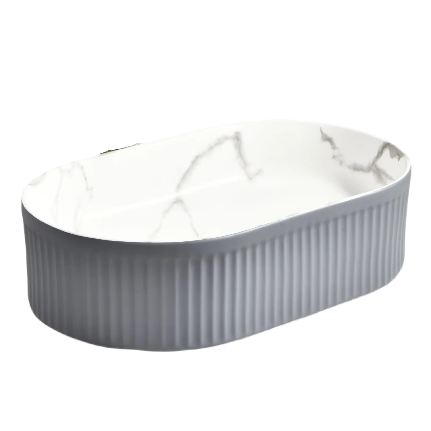 Oval Easy Clean Basin Bowl (Model T128045) — Bathroom Sinks — OTOL Sanitary Ware