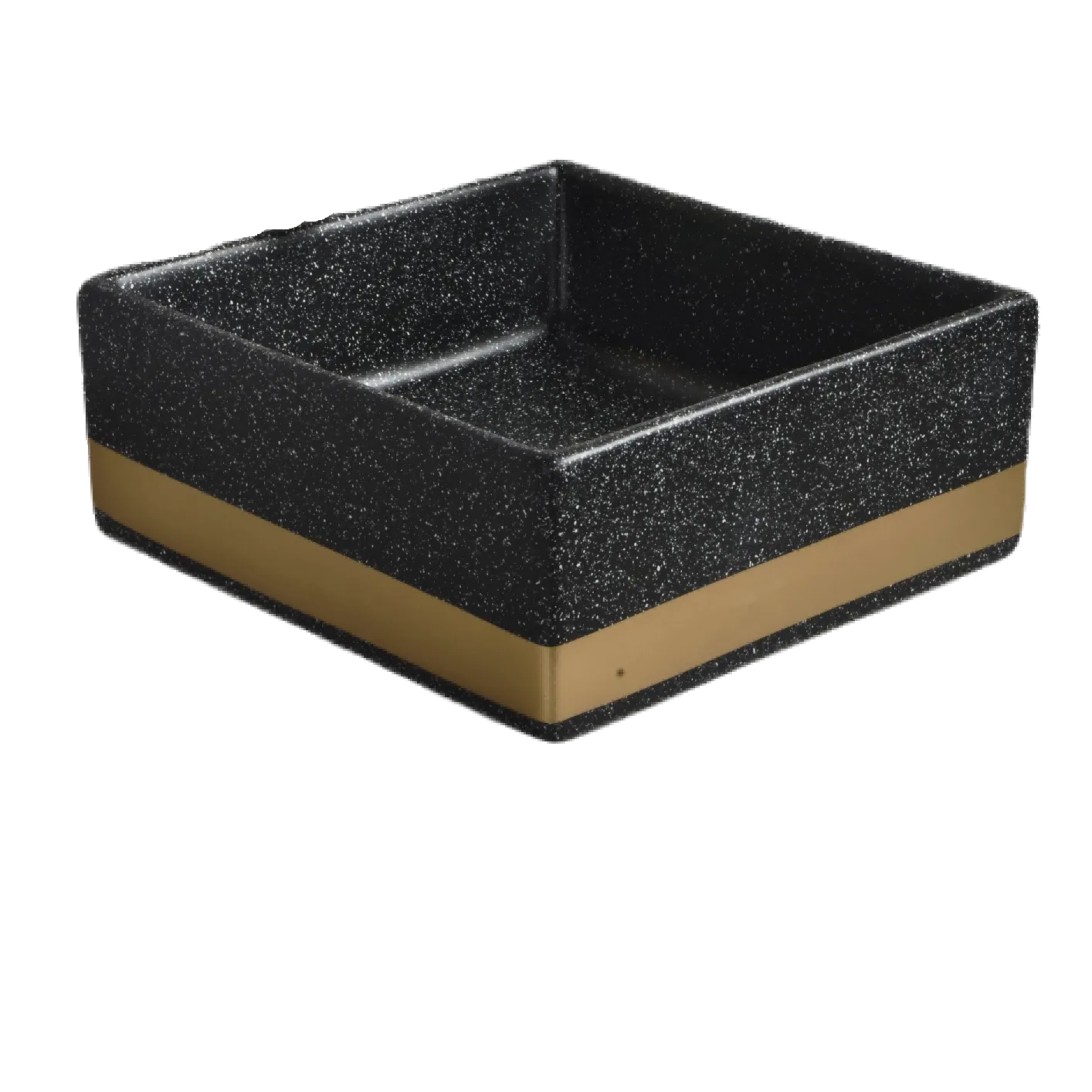 Square Countertop Ceramic Sink (Model T128057) — Bathroom Sinks — OTOL Sanitary Ware