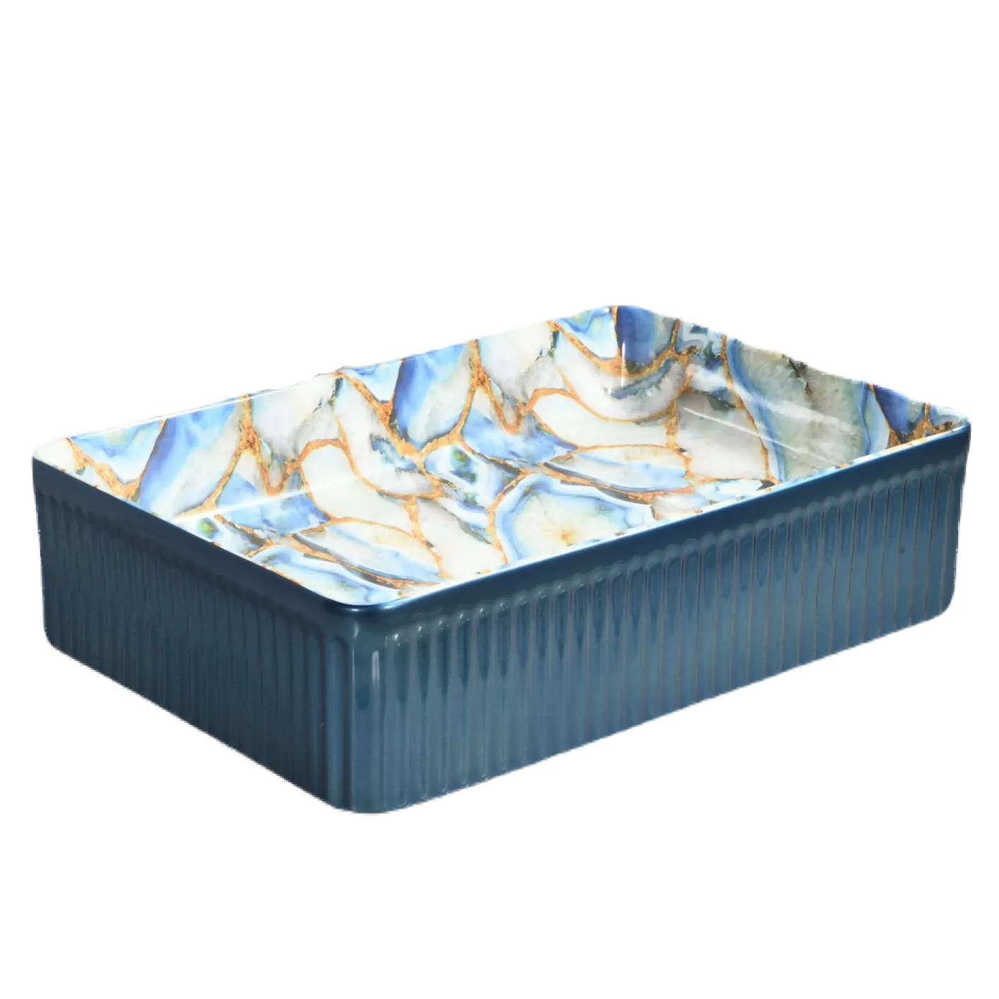 Square Ceramic Bathroom Sink (Model T128061) — Bathroom Sinks — OTOL Sanitary Ware