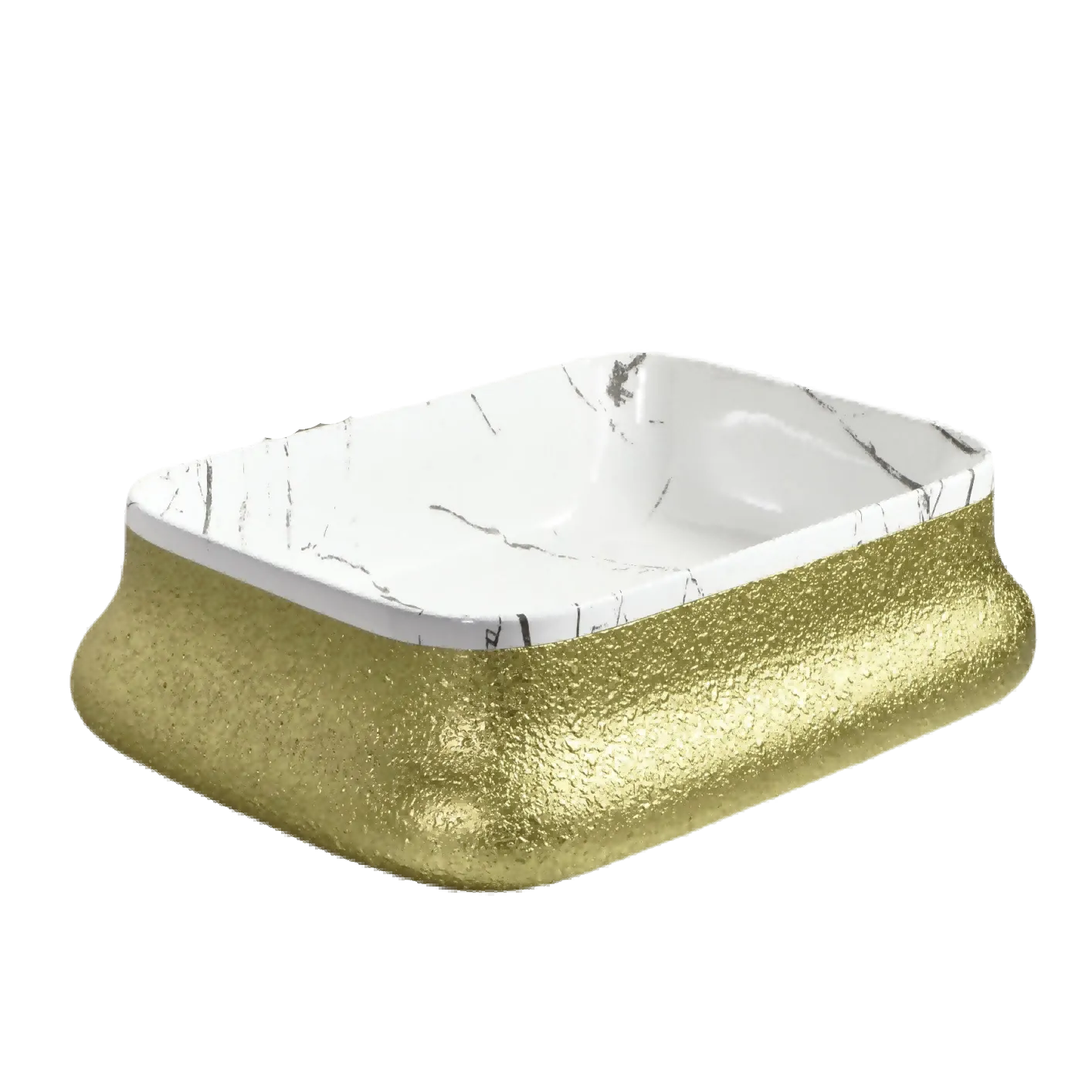 Square Ceramic Bathroom Basin (Model T128071) — Bathroom Sinks — OTOL Sanitary Ware