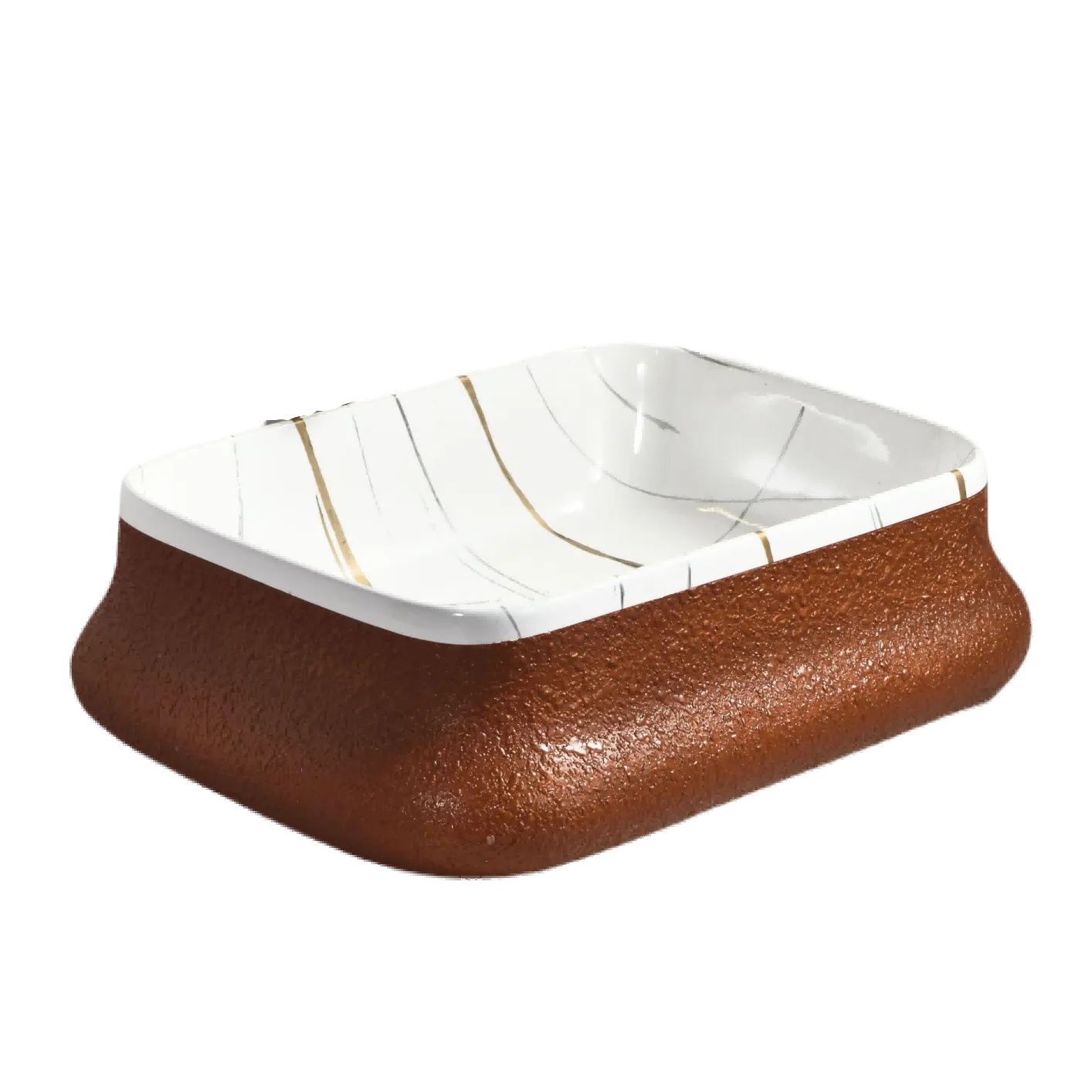 Square Bathroom Easy Clean Basin (Model T128073) — Bathroom Sinks — OTOL Sanitary Ware