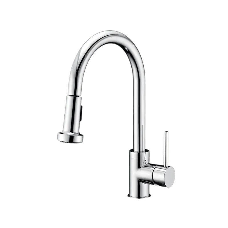 Pull Down Spray Kitchen Mixer Taps (Model T212151) — Kitchen Faucets — OTOL Sanitary Ware