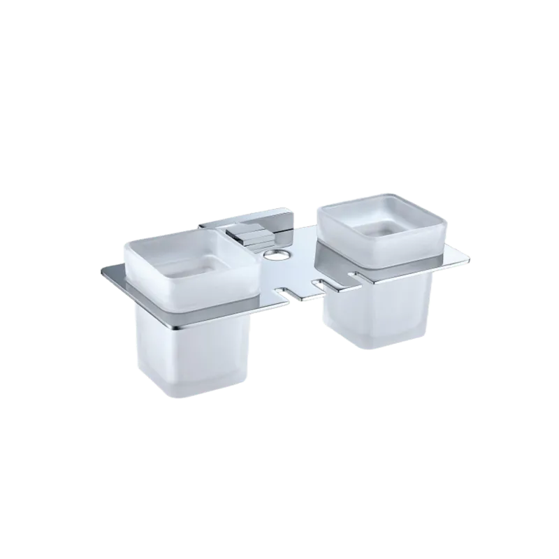 N9 Solid Brass Double Tumbler Holder (Model N9) — Bathroom Faucets — OTOL Sanitary Ware