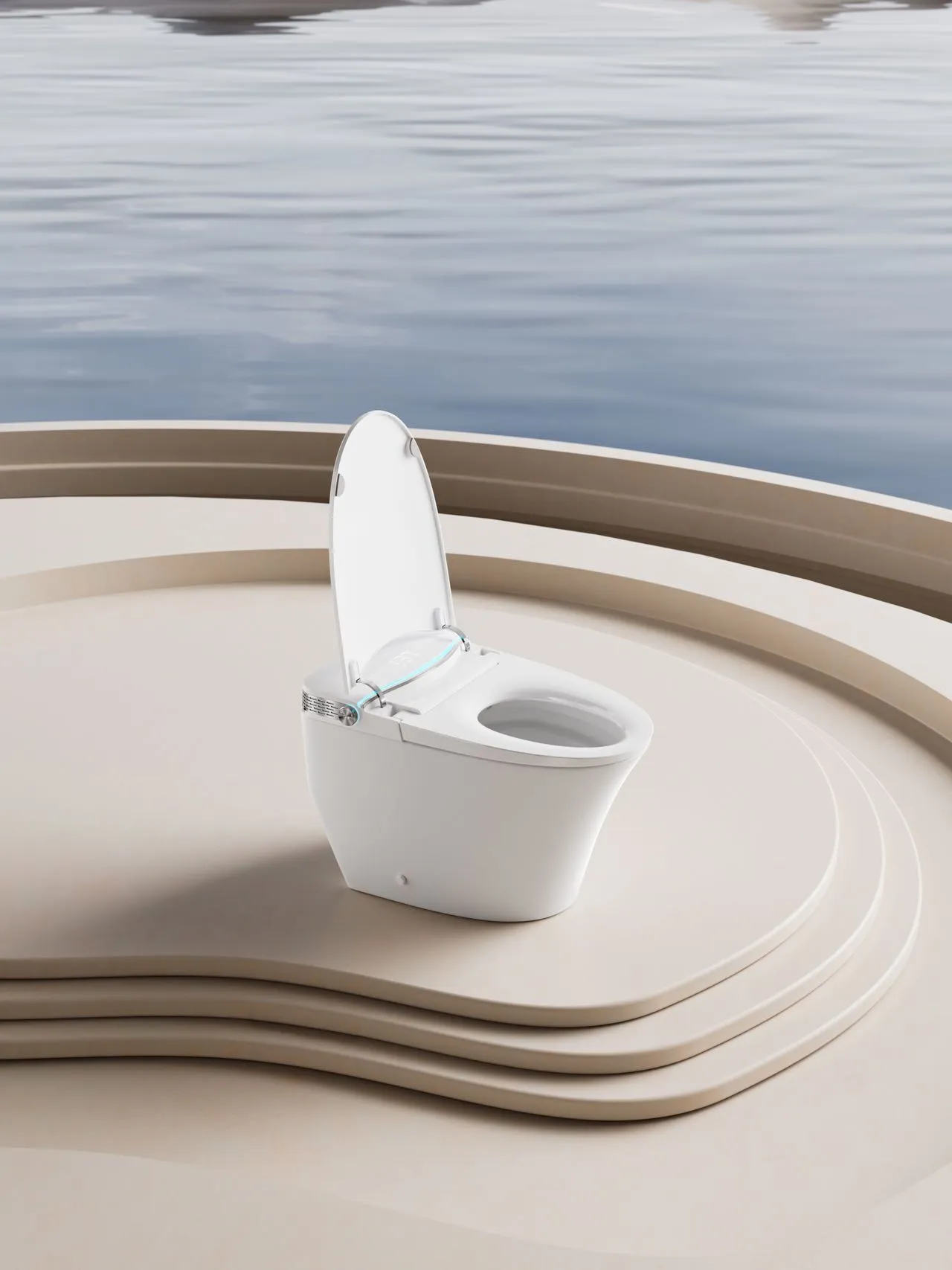 CUPC Certified Smart Toilet with LED Nightlight & Auto Bidet (Model V6) — Intelligent Toilet — OTOL Sanitary Ware — view 14
