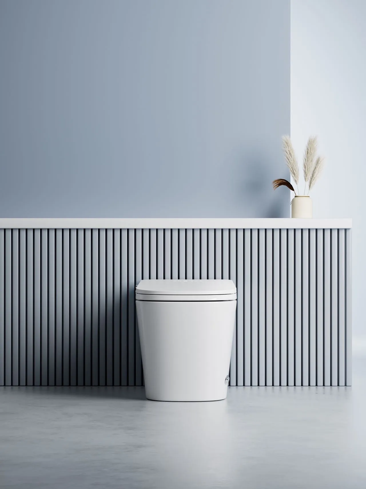 Luxury Smart Toilet with Adjustable Nightlight & Heated Air Dryer (Model M6) — Bathroom Faucets — OTOL Sanitary Ware — view 4