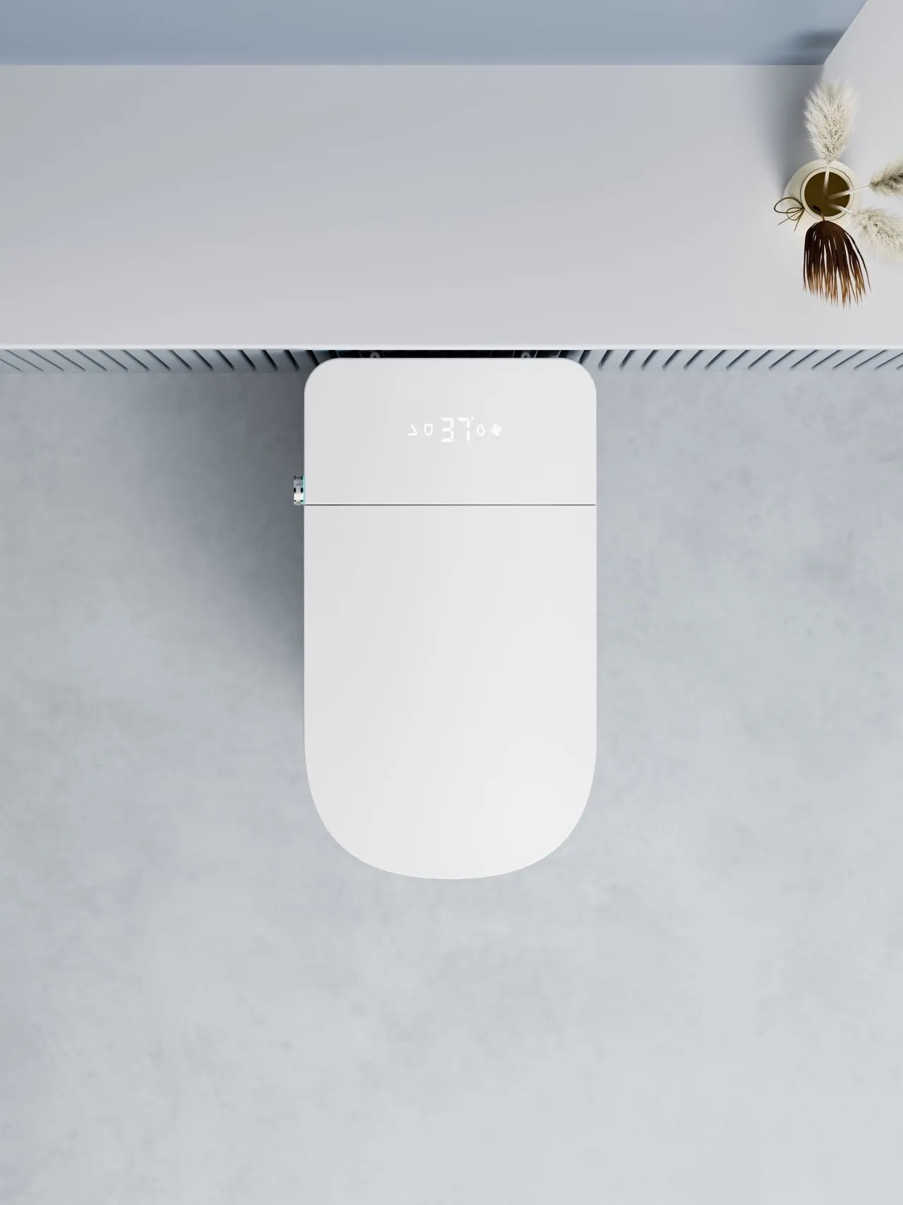 Luxury Smart Toilet with Adjustable Nightlight & Heated Air Dryer (Model M6) — Bathroom Faucets — OTOL Sanitary Ware — view 6