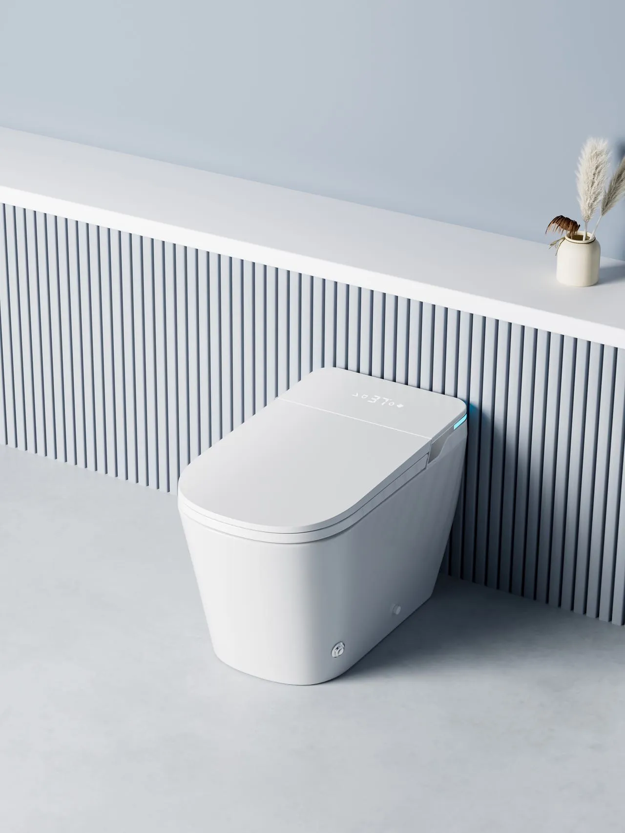 Luxury Smart Toilet with Adjustable Nightlight & Heated Air Dryer (Model M6) — Bathroom Faucets — OTOL Sanitary Ware — view 12