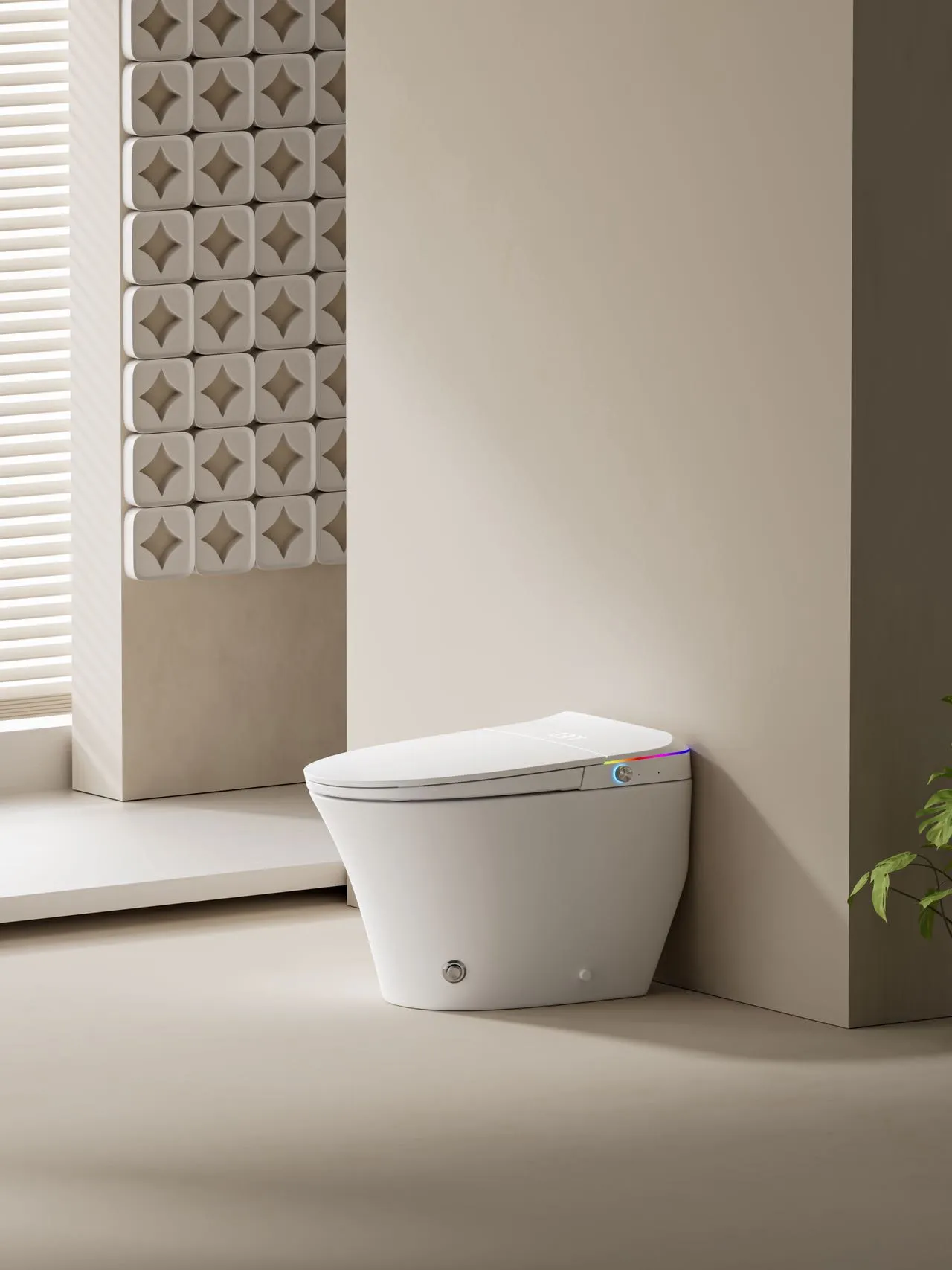 Smart Toilet with Color-Changing LED Nightlight & Instant Heating (Model V9) — Intelligent Toilet — OTOL Sanitary Ware — view 13