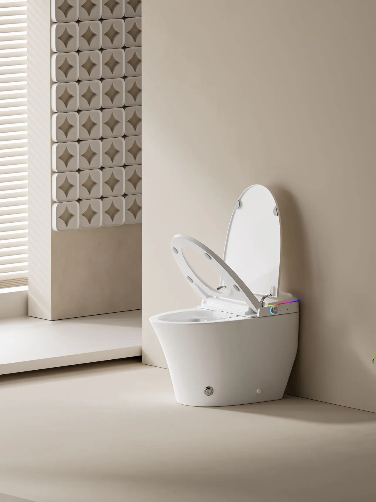 Smart Toilet with Color-Changing LED Nightlight & Instant Heating (Model V9) — Intelligent Toilet — OTOL Sanitary Ware — view 14