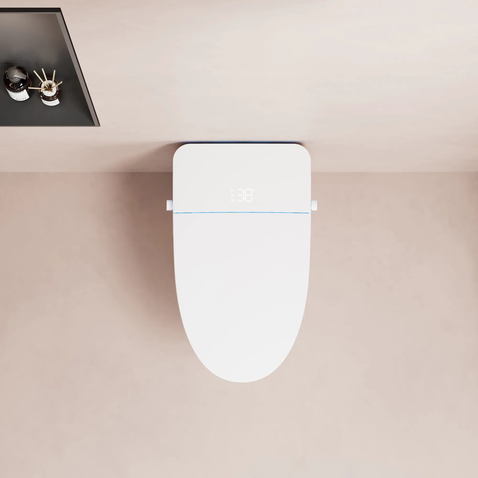 ADA Compliant Smart Toilet with Gentle Nightlight & Touchless Flush (Model V12) — Intelligent Toilet — OTOL Sanitary Ware — view 5