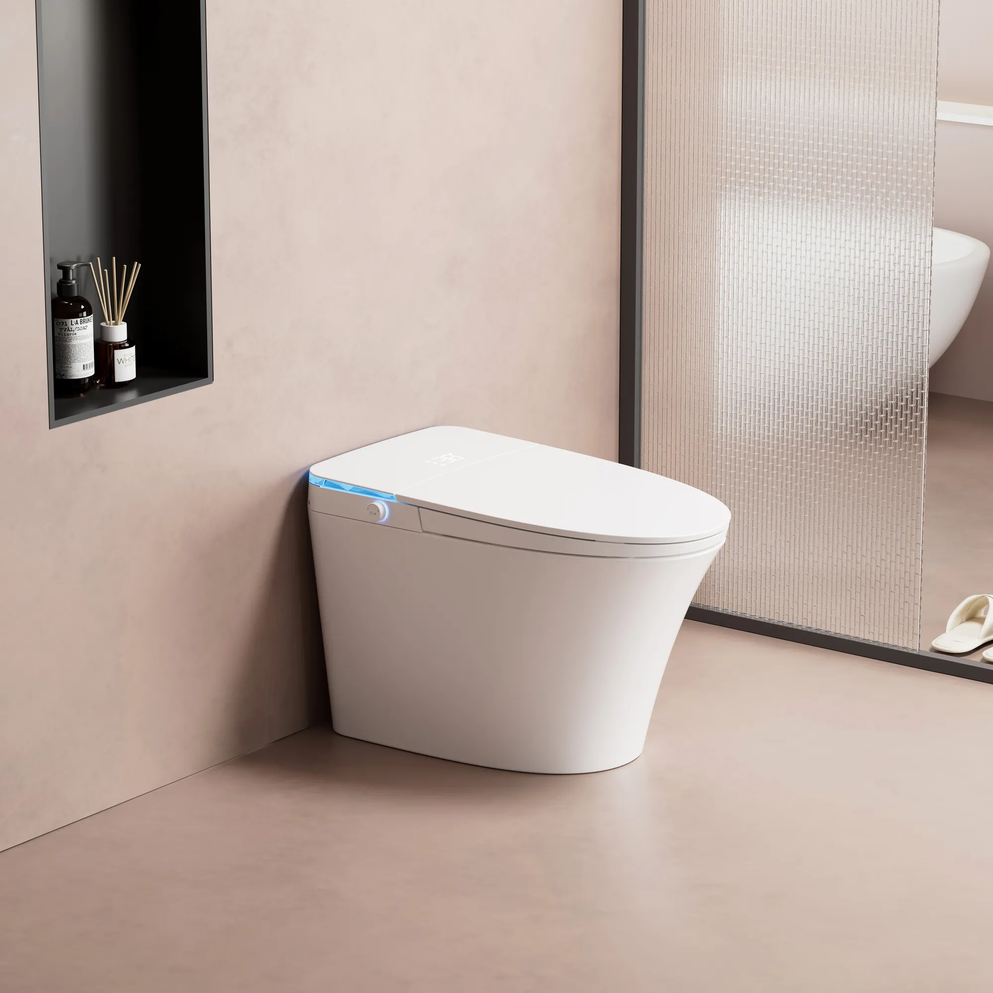 ADA Compliant Smart Toilet with Gentle Nightlight & Touchless Flush (Model V12) — Intelligent Toilet — OTOL Sanitary Ware — view 10
