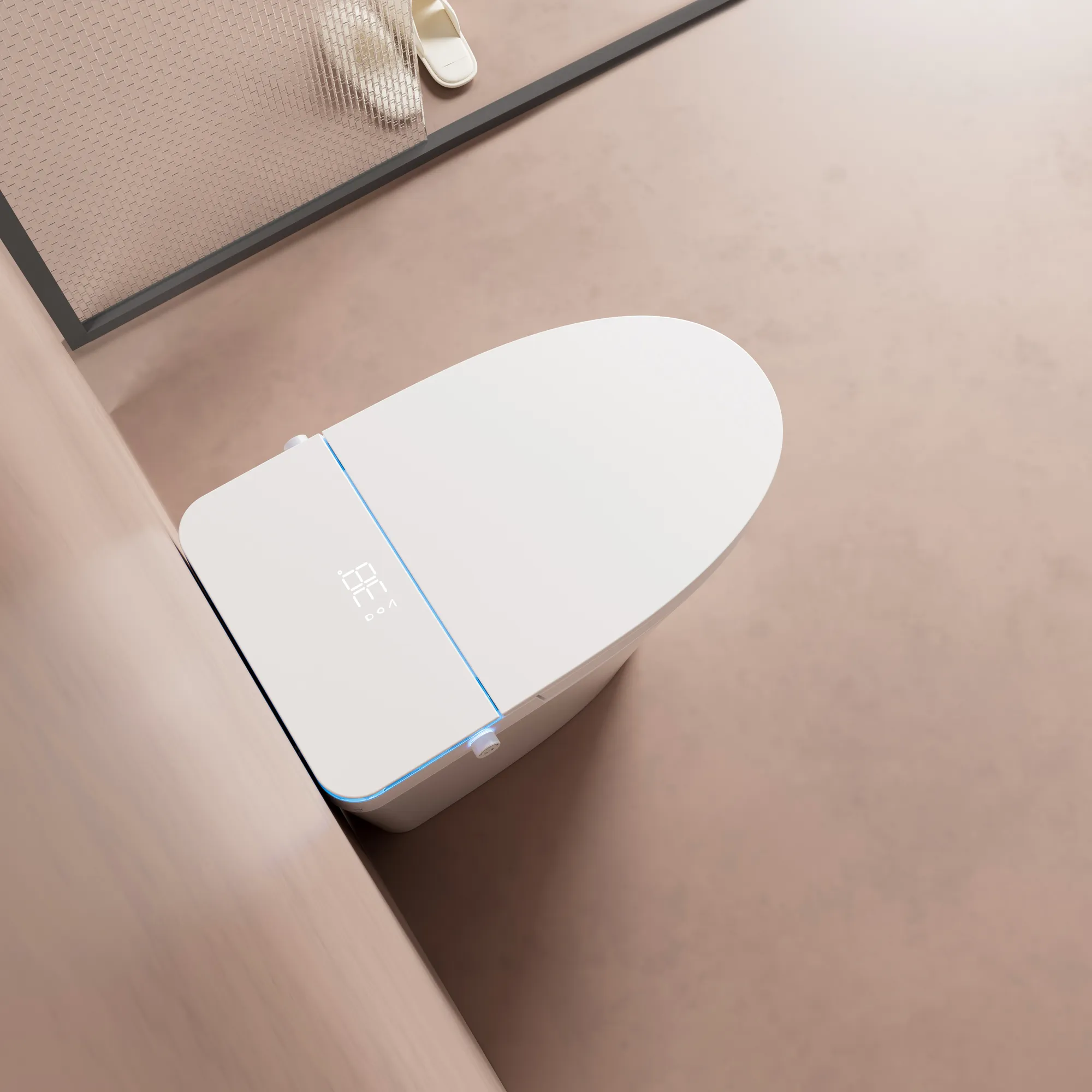 ADA Compliant Smart Toilet with Gentle Nightlight & Touchless Flush (Model V12) — Intelligent Toilet — OTOL Sanitary Ware — view 13