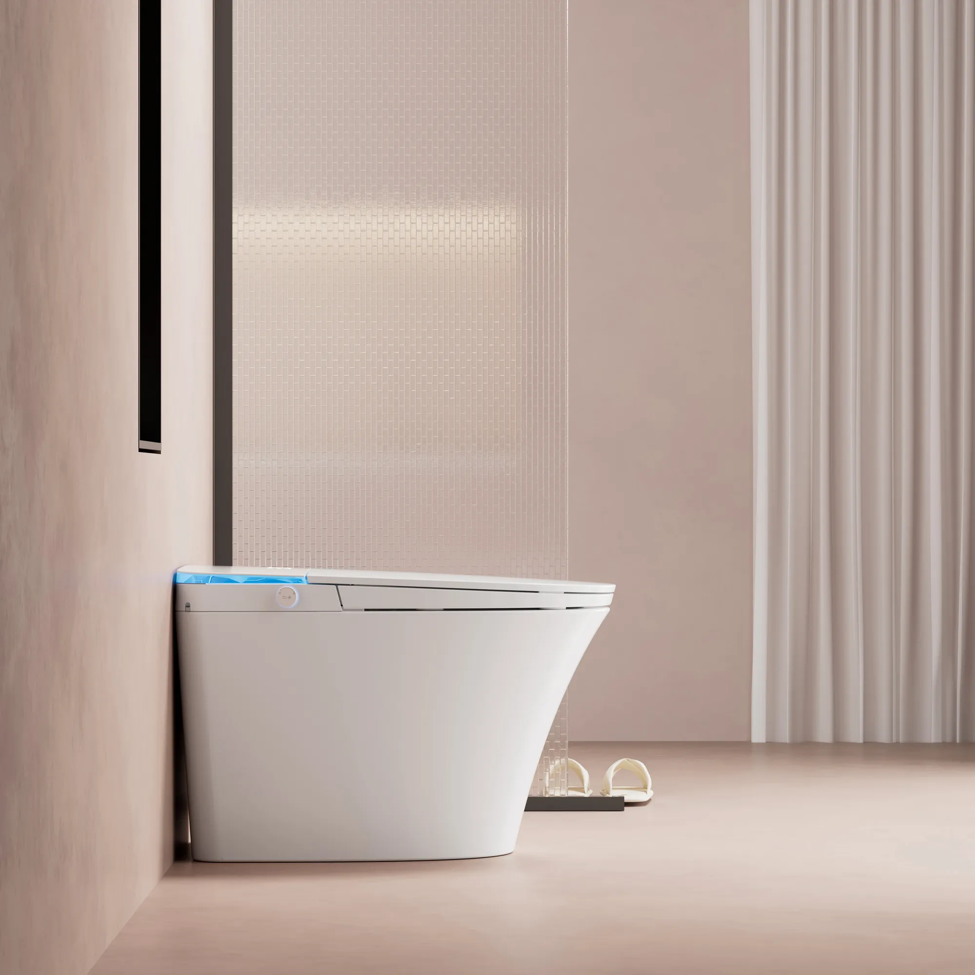 ADA Compliant Smart Toilet with Gentle Nightlight & Touchless Flush (Model V12) — Intelligent Toilet — OTOL Sanitary Ware — view 14