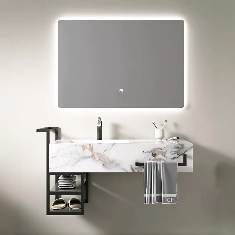 Bathroom Rock Slate Vanity Unit
