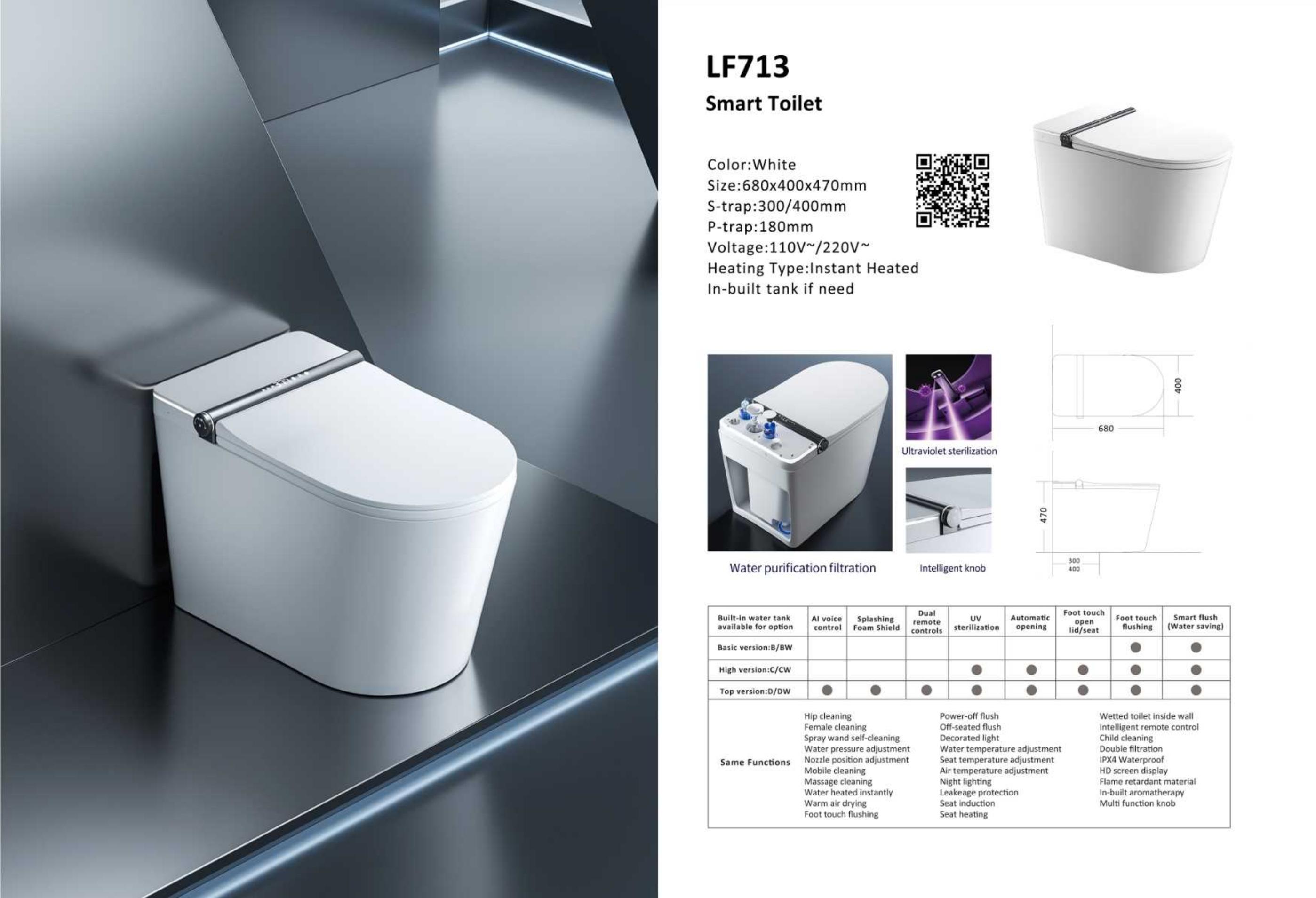 OTOL 713 Smart Toilet (WaterMark)