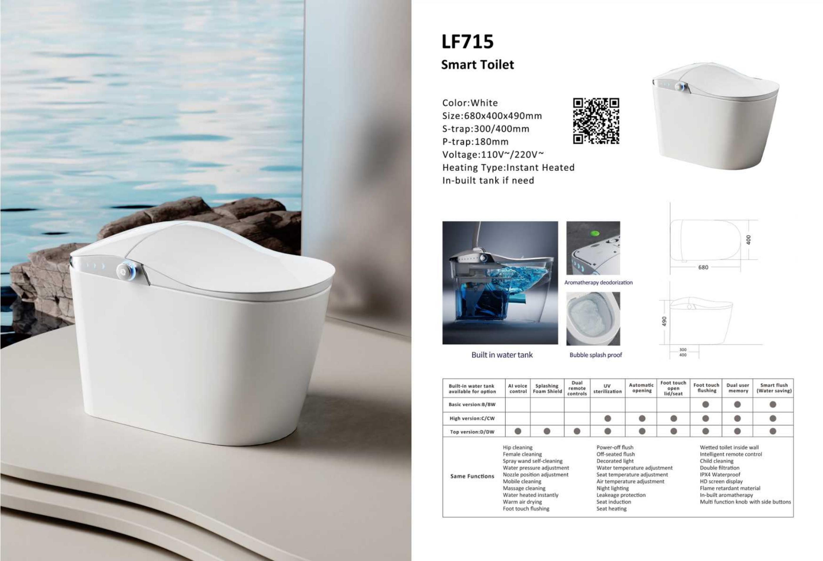 OTOL 715 Smart Toilet (WaterMark)