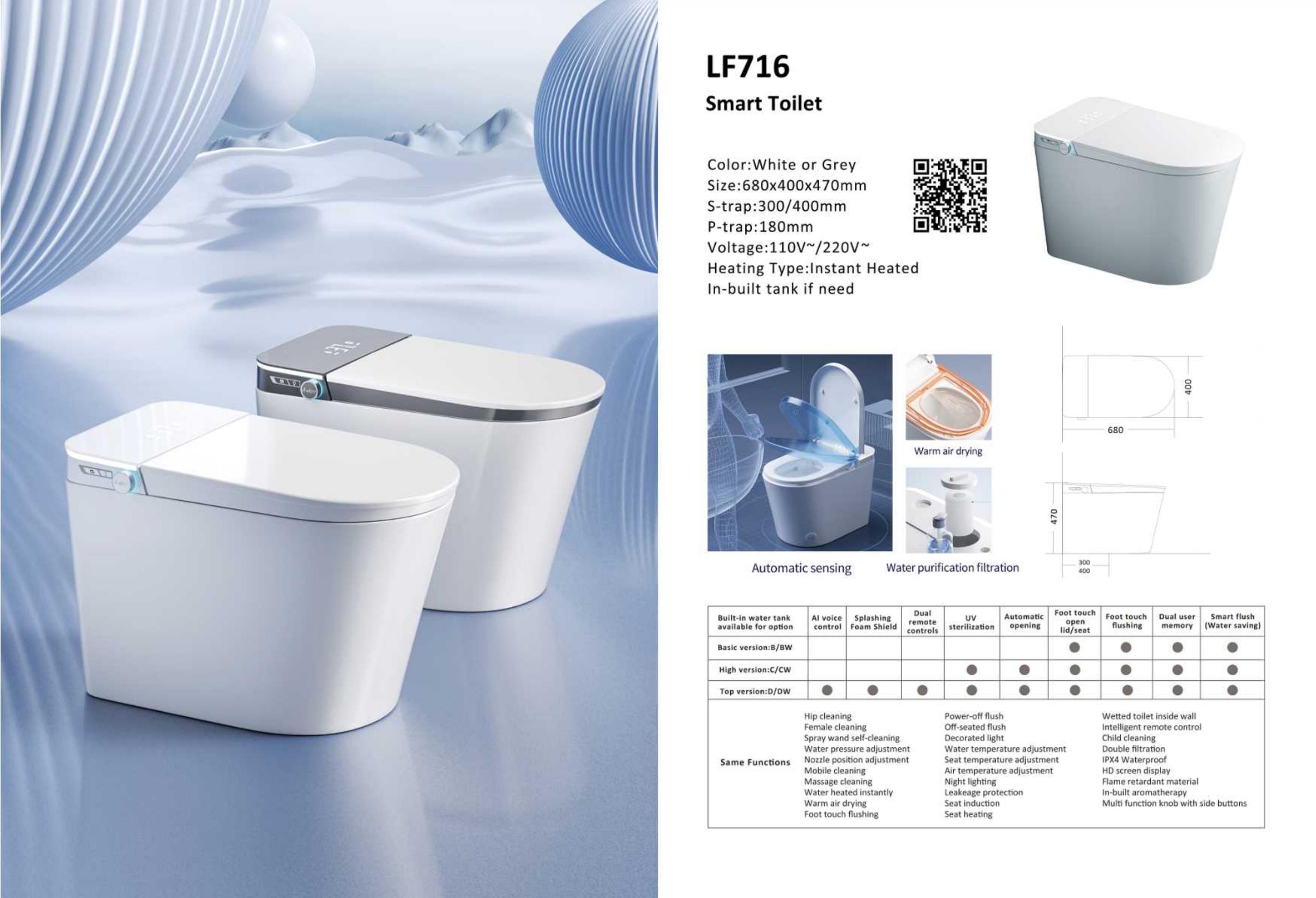 OTOL 716 Smart Toilet (WaterMark)