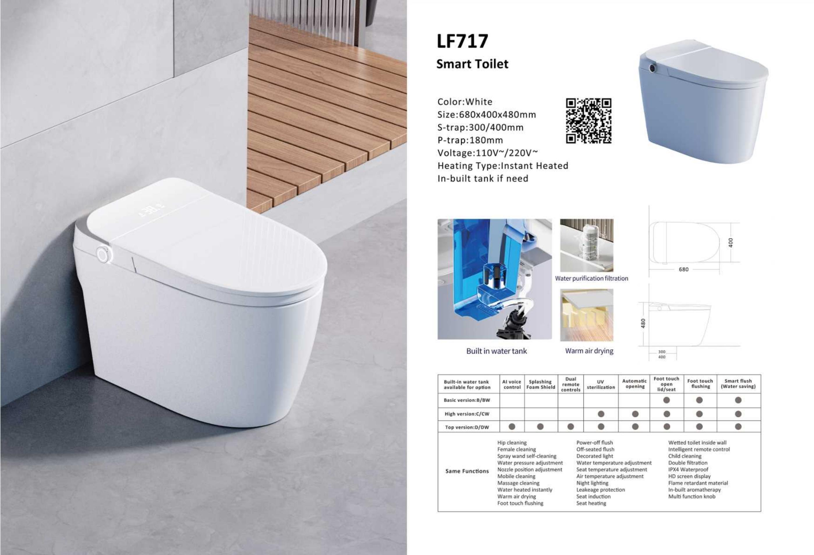 OTOL 717 Smart Toilet (WaterMark)