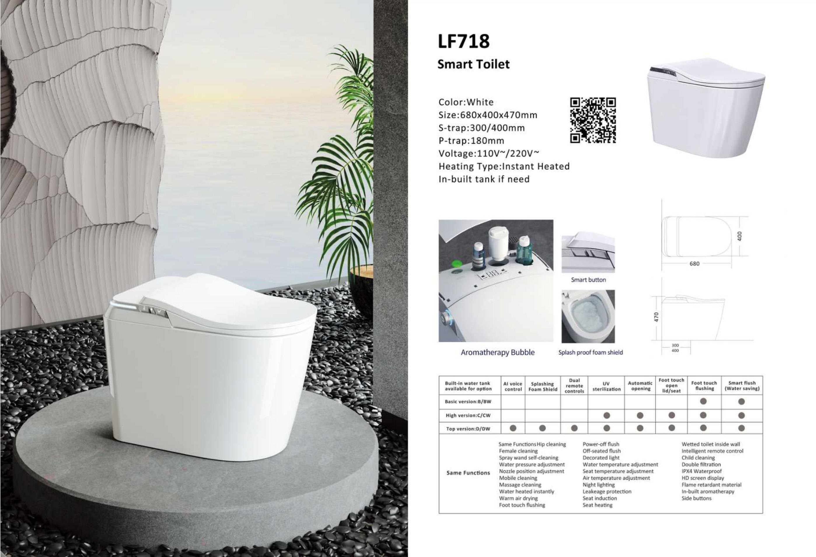 OTOL 718 Smart Toilet (WaterMark)