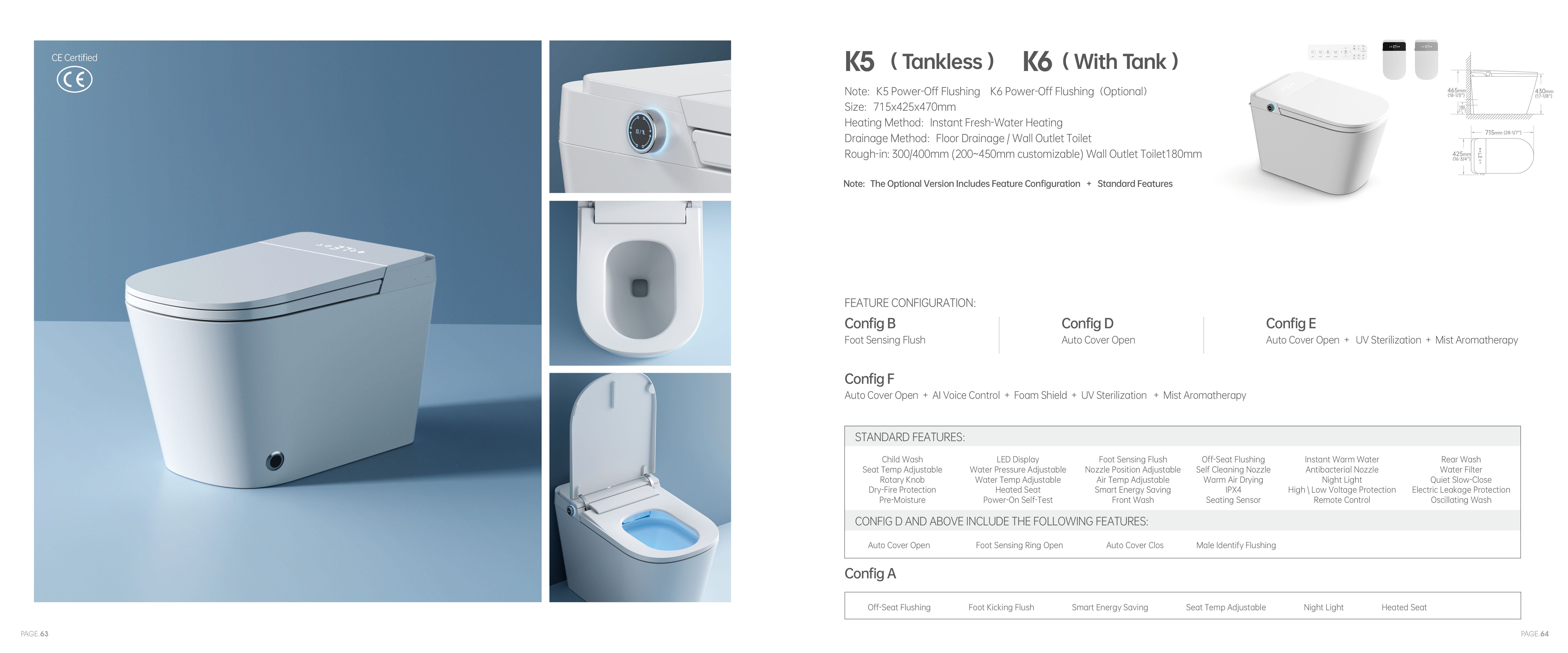 OTOL K5 Smart Toilet (Model K5) — Intelligent Toilet — OTOL Sanitary Ware