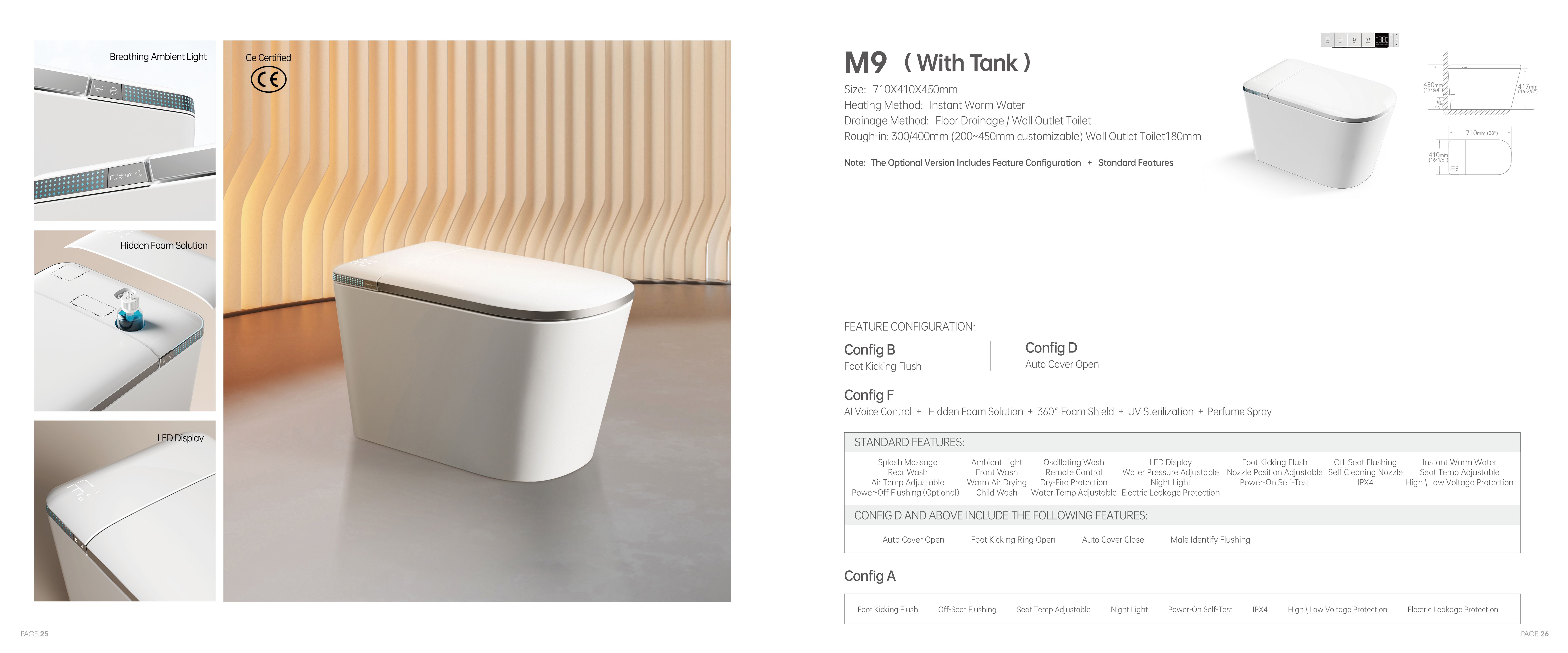 OTOL M9 Smart Toilet (Model M9) — Intelligent Toilet — OTOL Sanitary Ware