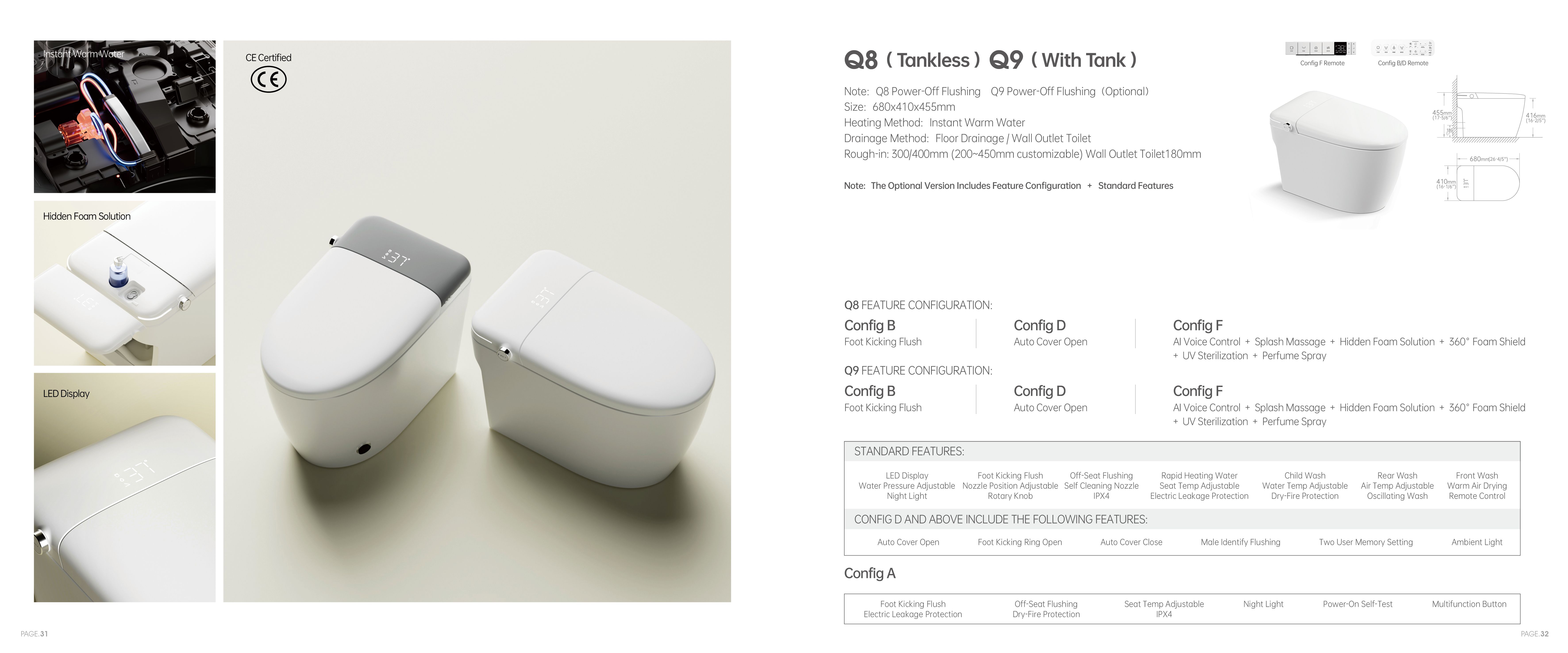 OTOL Q9 Smart Toilet (Model Q9) — Intelligent Toilet — OTOL Sanitary Ware